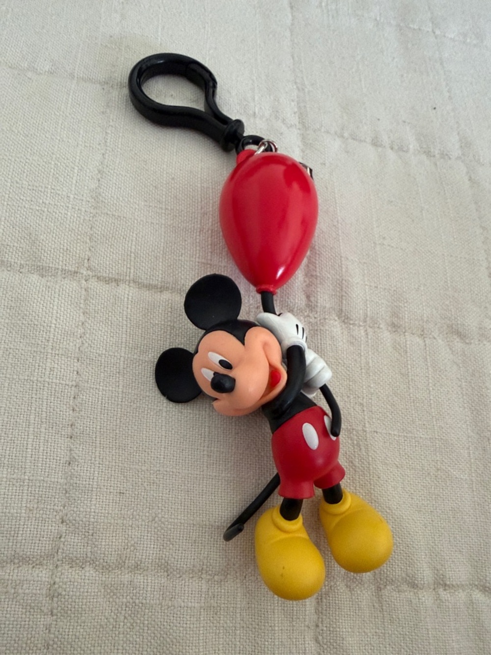 Disney Mickey Mouse Bag Charm / Keychain with Red Balloon